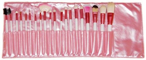 Kit 20 pincéis rosa