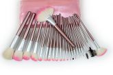 Kit 22 pincéis rosa