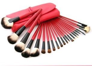 Kit 22 pincéis vermelho